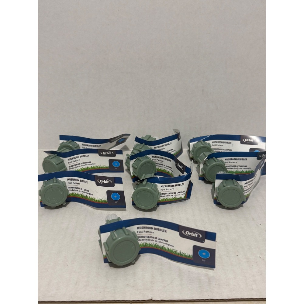 (10) Orbit Mushroom Bubbler Full Pattern 1/2 in Inlet Green Sprinkler Head 54042